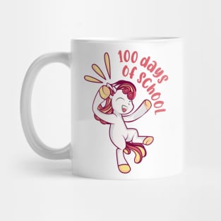 Happy 100 Days Of School Unicorn 100 Days Smarter Kids Mug